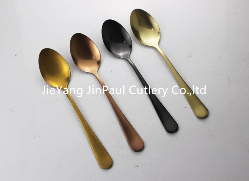 cutlery with antique finish
